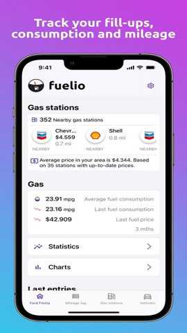 Fuelio车辆日志app
