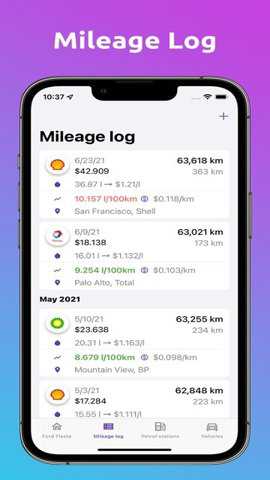Fuelio车辆日志app